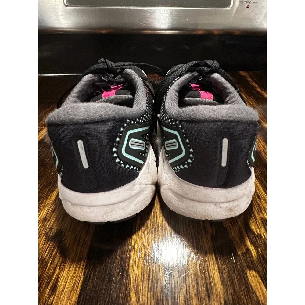 Brooks Ghost 14 Womens Running Shoes Black Pink Teal DNA LOFT Sneaker